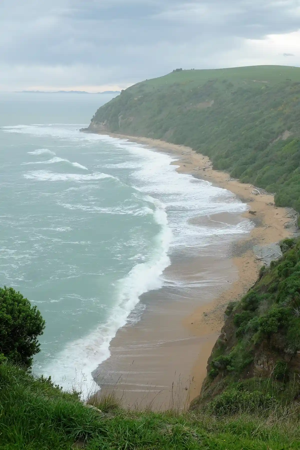Bushy Beach from the cliff-top viewing area
