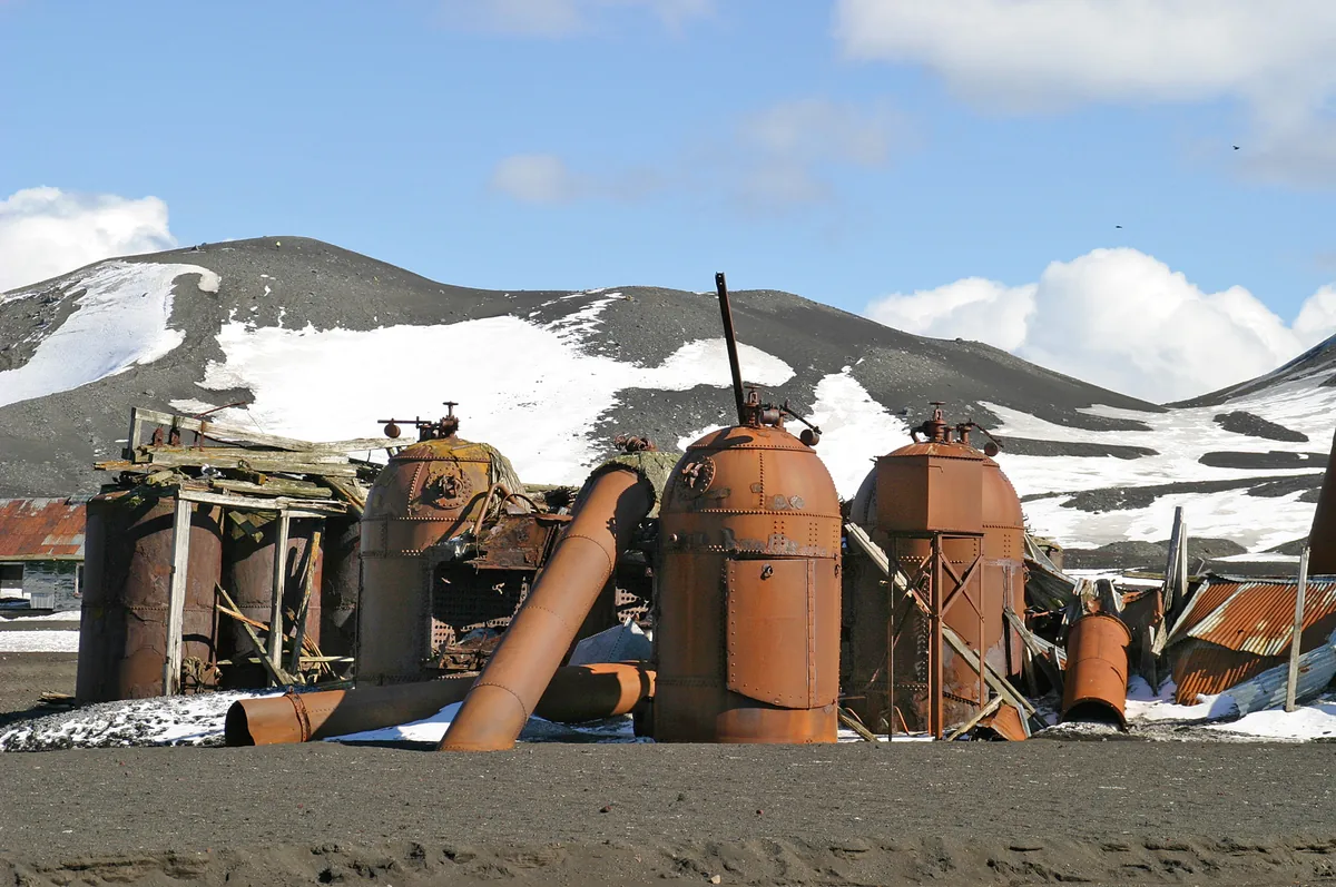 Whaling-station ruins at Whalers Bay, Deception Island